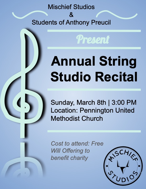 Annual Recital Flyer
